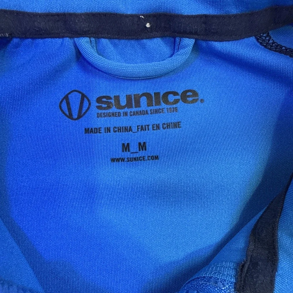 Sunice Windstopper Golf Pullover 1/4 Zip Men's MEDIUM  Athletic BLUE Jacket